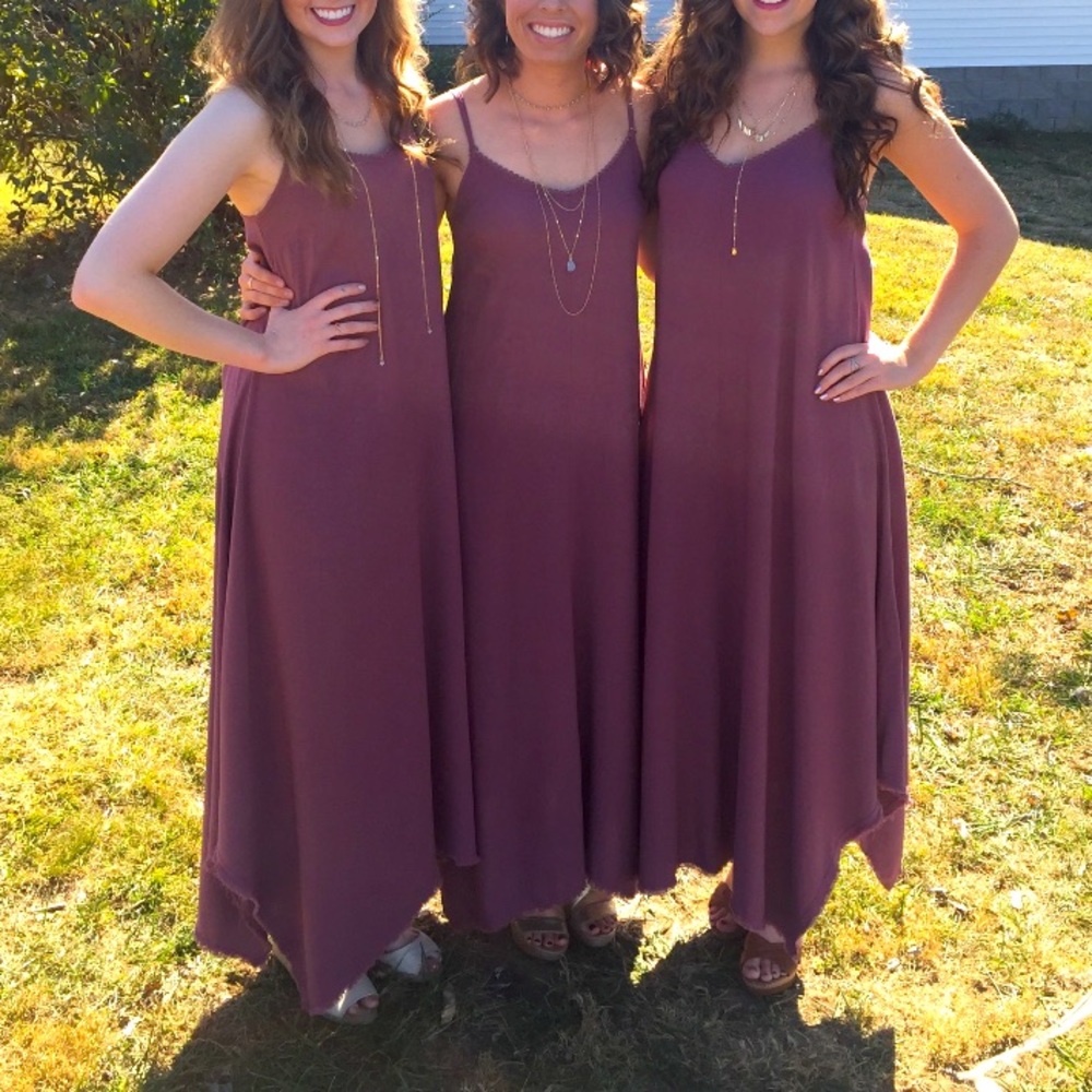 Mauve maxi dress